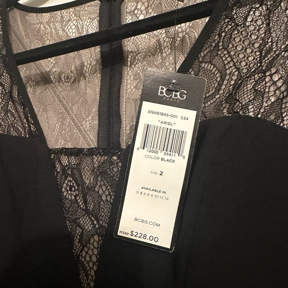 BCBG long black gown, BRAND NEW, beautiful! - Picture 3 of 3
